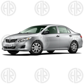 Toyota Corolla 7D Floor Mats Black (2009-2014) Premium 3 Piece Set